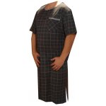 noční košile krátký rukáv s rozparkem tmavě šedá – Zboží Mobilmania