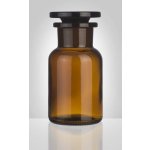 Sklárny Moravia skleněná prachovnice kouřová zabroušené víko 100 ml – Zboží Mobilmania