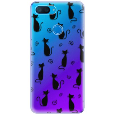 Pouzdro iSaprio - Cat pattern 05 Xiaomi Mi 8 Lite černé