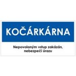 KOČÁRKÁRNA, modrá, plast 2 mm 190x90 mm – Hledejceny.cz