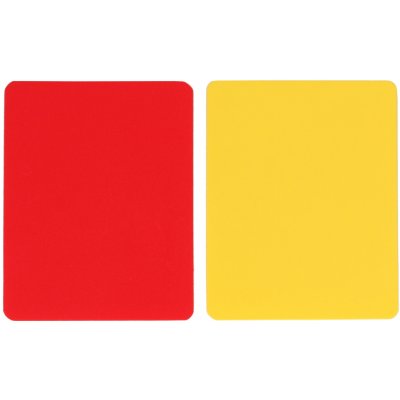 Merco karty pro rozhodčí červená + žlutá 1 sada – Zboží Dáma