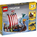 LEGO® Creator 31132 Vikingská loď a mořský had – Hledejceny.cz