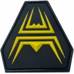 ANAREUS ANAREUS 3D nášivka DIAMOND Patch (50 mm) – Černá / žlutá – Zbozi.Blesk.cz