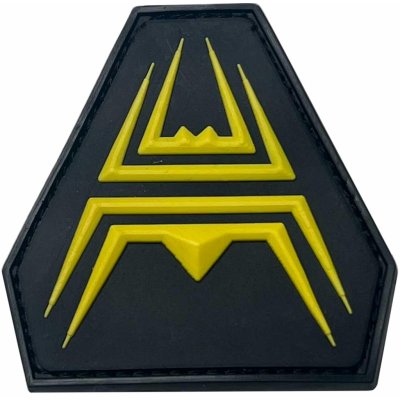 ANAREUS ANAREUS 3D nášivka DIAMOND Patch (50 mm) – Černá / žlutá – Zbozi.Blesk.cz