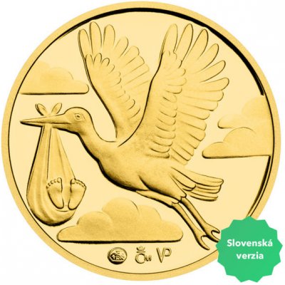 Česká mincovna Slovenský zlatý dukát k narození dítěte 2025 proof 3,49 g – Zboží Dáma