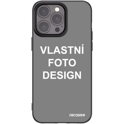 Pouzdro Picasee silikonové Apple iPhone 15 Pro Max - Vlastní design/motiv černé – Zboží Mobilmania
