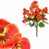 Květina Autronic Květina umělá Maceška, barva oranžová KT7196