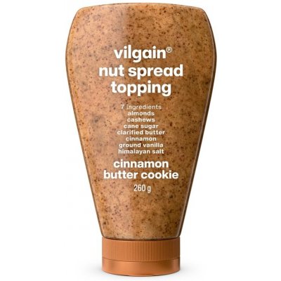 Vilgain Nut Spread Topping skořicová máslová sušenka 260 g – Zboží Dáma