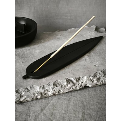 Dees Craft Studio LEAF držák na vonné tyčinky ve tvaru listu Barva 2 Obsidian Matte – Hledejceny.cz