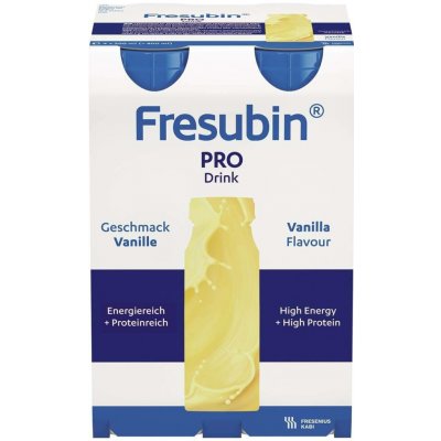 FRESUBIN PRO DRINK PŘÍCHUŤ VANILKOVÁ POR SOL 4X200ML – Hledejceny.cz