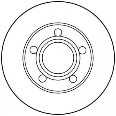 Brzdový kotouč TRW DF2651 - AUDI A6, VW PASSAT – Hledejceny.cz