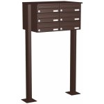 Max Knobloch Sestava 6 poštovní schránek KNOBLOCH FS244H Barva: Hnědá – Hledejceny.cz