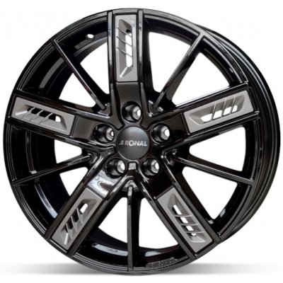 Ronal r67 8x19 5x108 ET45 grey right jetblack