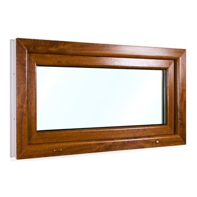 SkladOken.cz Okno sklopné 105x55 cm bílá zlatý dub – HobbyKompas.cz