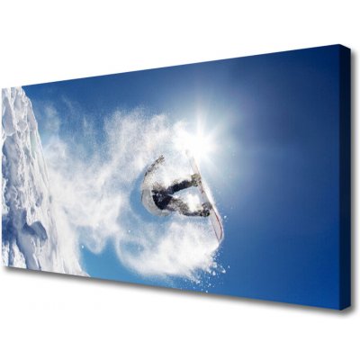 Obraz na plátně Snowboard Sport Sníh Zima 100x50 cm – Hledejceny.cz