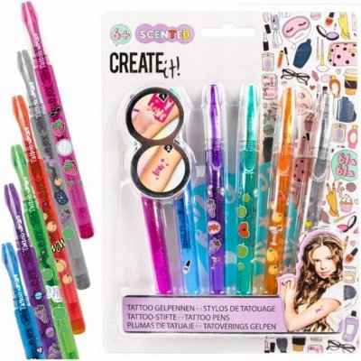 Canenco Tetovací sada 6x voňavé pero šablony – Zboží Dáma