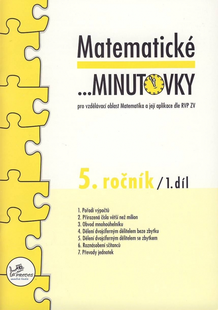 Matematické minutovky pro 5. ročník/ 1. díl - 5. ročník - Josef Molnár