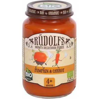 Rudolfs BIO dýně a mrkev 190 g – Zboží Dáma