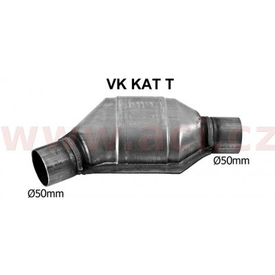 katalyzátor benzín do 3500 ccm, 200hp, atypický, ker. vložka, vnitř. průměr 51 mm, úhel trubek 45° FENNO/IMASAF/EBERSPACHER – Zboží Mobilmania