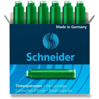 Schneider 6604 inkoustové bombičky zelené 6 ks