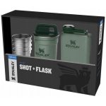 Stanley 1913 Dárkový Set Stanley Adventure Series Placatka + Panáky 4ks Zelená 250ml – Sleviste.cz