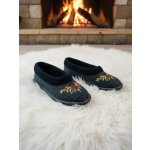 Dámské papuče model 60 balerínky s kvítkami – Zboží Mobilmania