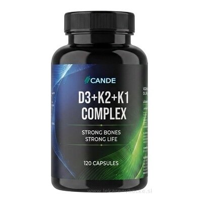 CANDE D3 + K2 + K1 Complex 120 kapslí – Hledejceny.cz