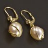 Náušnice Goldstore zlaté náušnice s bílou perlou a zirkonem 1.19.NA005622