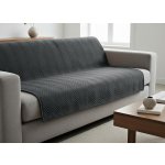 Mybesthome Přehoz na sedačku pohovku EWITA tmavě šedá 170x210 cm – Hledejceny.cz
