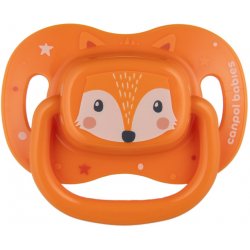 Canpol babies dudlík silikon symetrický Cute Animals oranžová 1ks