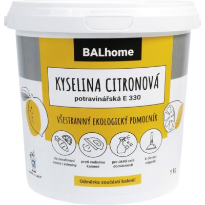 BALhome kyselina citronová potravinářská E 330 1 kg – Zbozi.Blesk.cz