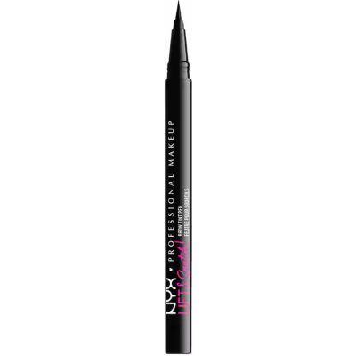 NYX Professional Makeup Lift&Snatch Brow Tint Pen fix na obočí 10 Black 1 ml