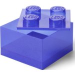 LEGO® úložný box 4 s víkem třpitivá fialová – Sleviste.cz