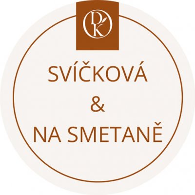 Davídkovo koření Etiketa Svíčková & Na smetaně béžová průměr 4,5 cm 1 ks – Zboží Dáma