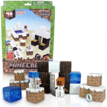 Minecraft Papercraft Zimní set 48 ks