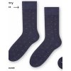 Ponožky k obleku se vzorem 056 DENIM MÉLANGE