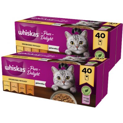 WHISKAS Adult Drůbeží hranolky 80 x 85 g – Zbozi.Blesk.cz