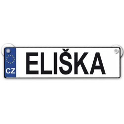 Nekupto Originální SPZ cedulka se jménem ELIŠKA
