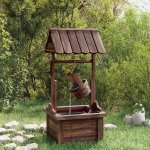 Zahradní fontána s čerpadlem studna 57x50x112 cm masivní jedle – Zboží Dáma