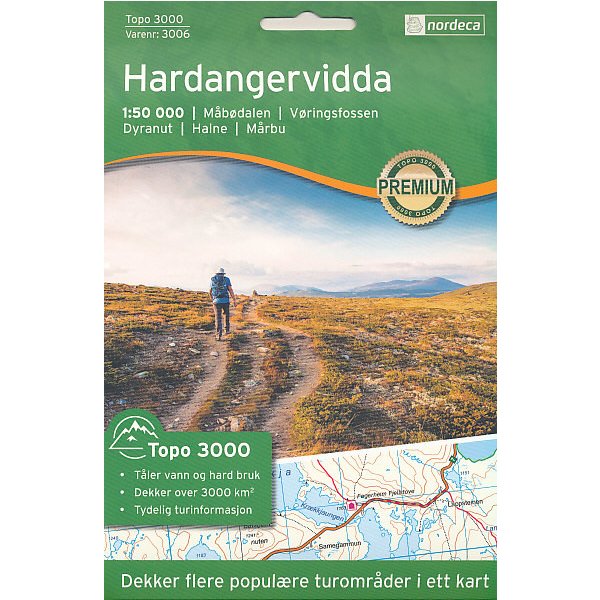 Mapy Hardangervidda TOPO