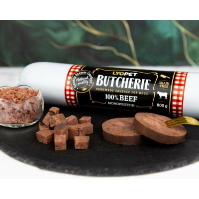 Lyopet Butcherie Beef sausage 800 g – Hledejceny.cz