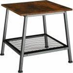 tectake 404267 odkládací stolek bedford - industrial tmavé dřevo – Hledejceny.cz