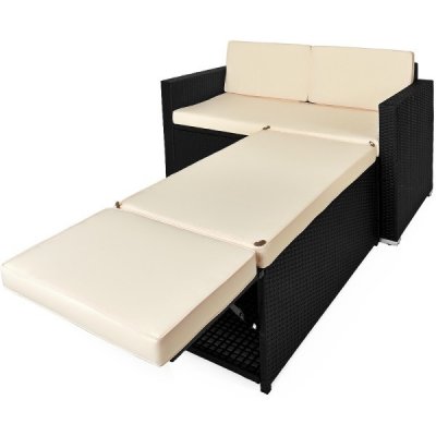 Melfin Ratanová zahradní sestava VENDY černá – Zboží Dáma