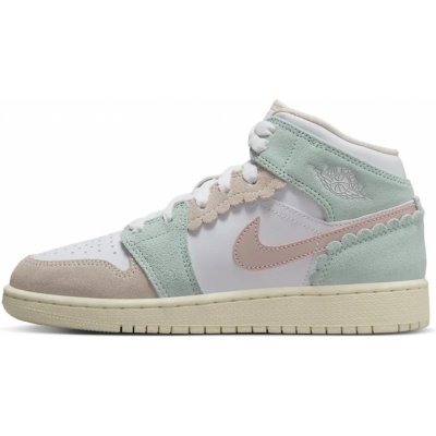 Nike Air Jordan 1 Mid SE Pink Oxford GS DZ5361-100 – Zboží Mobilmania