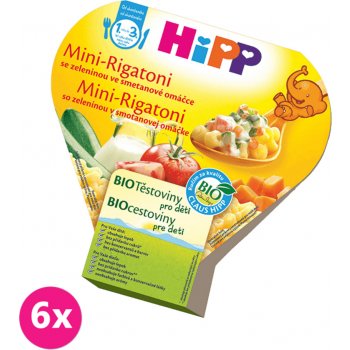 HiPP BIO Mini-Rigatoni se zeleninou6 x 250 g