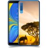 Pouzdro a kryt na mobilní telefon Samsung Pouzdro ACOVER Samsung Galaxy A7 2018 A750F s motivem Elephant