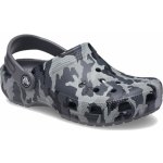 Crocs Classic Camo Clog K dětské pantofle černá šedá – Zboží Dáma