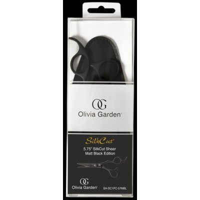 Olivia Garden Silk Cut Shear Matt Black Edition 5-75Bprofi kadeřnické nůžky – Zboží Mobilmania