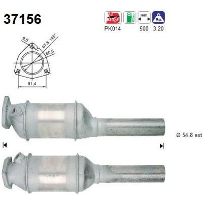 Katalyzátor AS 37156 | Zboží Auto
