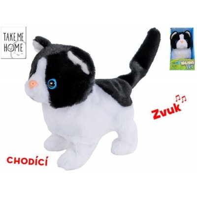 Take Me Home kočka plyšová 15,5 cm na baterie chodící se zvukem 12m+ v krabičce – Zboží Dáma